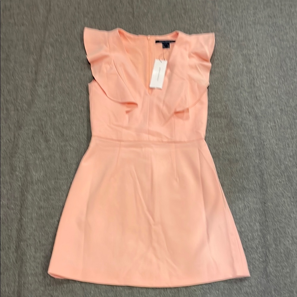 Pink Ruffle Sleeve Dress